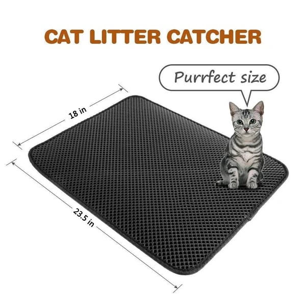 ⏰Prévente de Noël 50 % de réduction🔥Tapis antidérapant pour litière pour chat