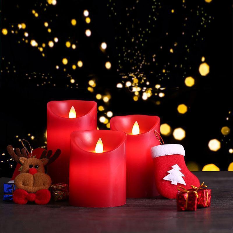 Lampe à bougie électronique pivotante à LED