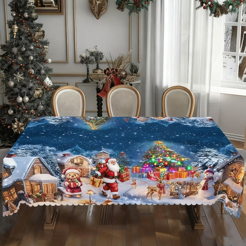 🔥 Tant que le stock dure : 46 % de réduction ! 🎉 Nappe élégante à motif de Noël