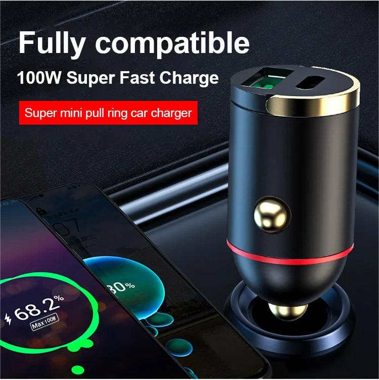 🔥40 % de réduction jusqu'à épuisement des stocks !🎉Chargeur rapide compact avec 2 ports pour la voiture