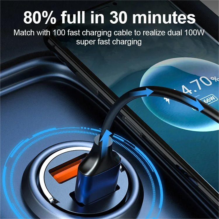 🔥40 % de réduction jusqu'à épuisement des stocks !🎉Chargeur rapide compact avec 2 ports pour la voiture