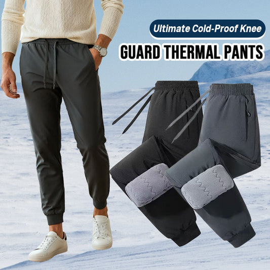 Pantalon thermique anti-froid avec genouillères – Restez au chaud pendant les hivers rigoureux - Achetez-en 2, la livraison est gratuite ! 🚚