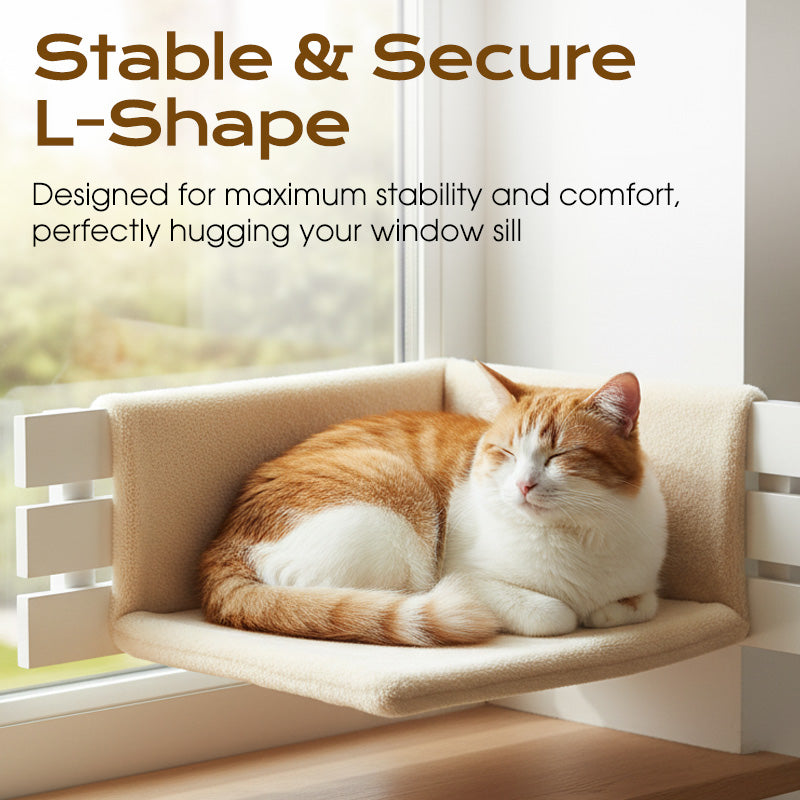 Lit Suspendu pour Chat en Forme de L