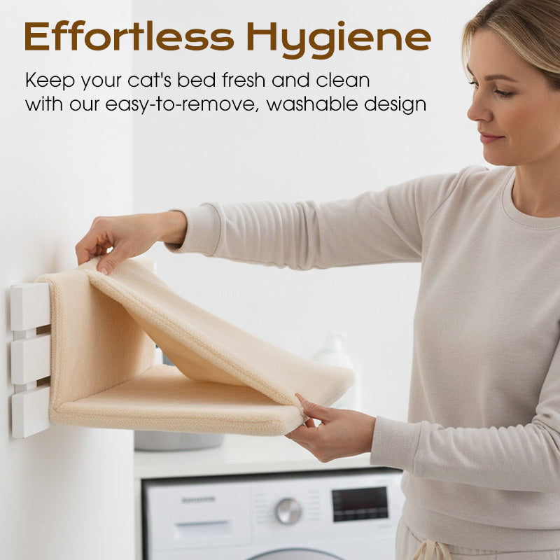 Lit Suspendu pour Chat en Forme de L