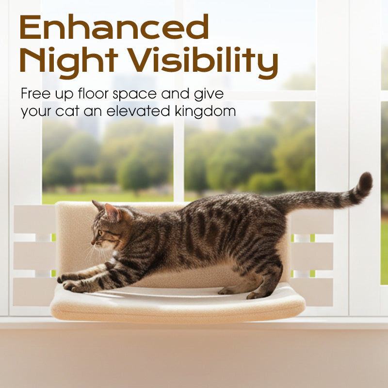 Lit Suspendu pour Chat en Forme de L