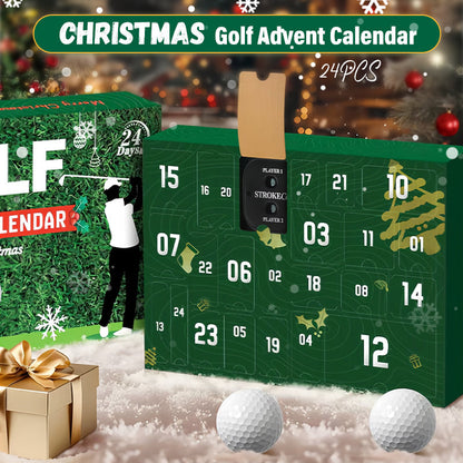 🎄⛳️ Calendrier de l'Avent de Noël pour golfeurs, 24 pièces – Une surprise golfique chaque jour, améliorez votre jeu et profitez d'une qualité durable !