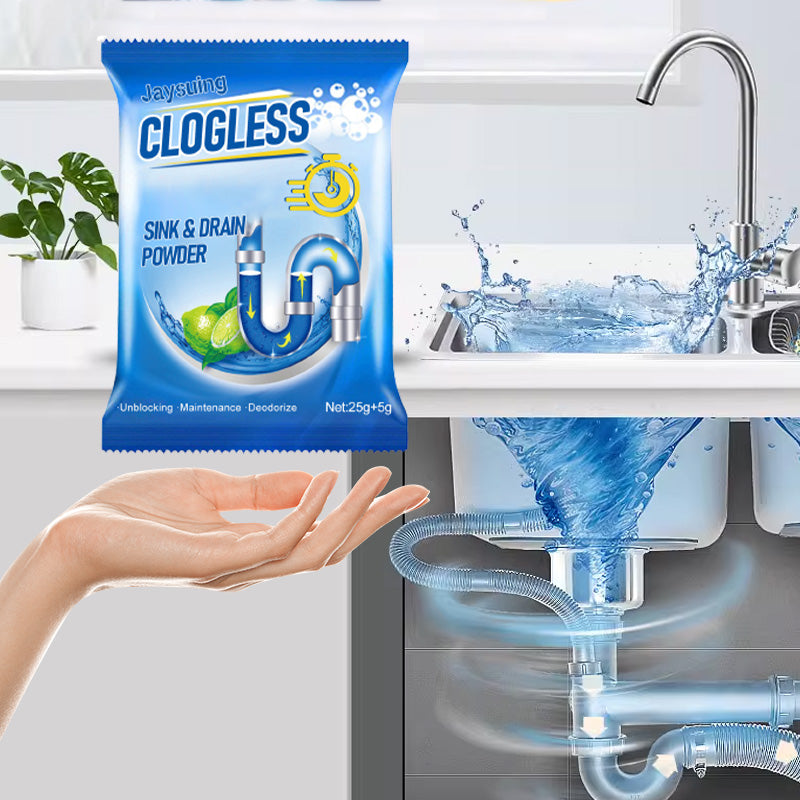 Cadeau pratique - Poudre nettoyante pour déboucher les canalisations de cuisine