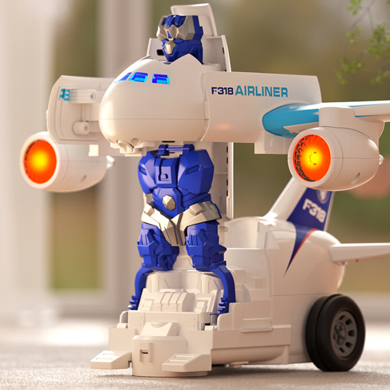 🎁 60% OFF MAINTENANT ! 🎅 Robot Avion Électrique 2-en-1 - Transformable & Télécommande, Parfait pour Enfants et Cadeaux de Noël ✨