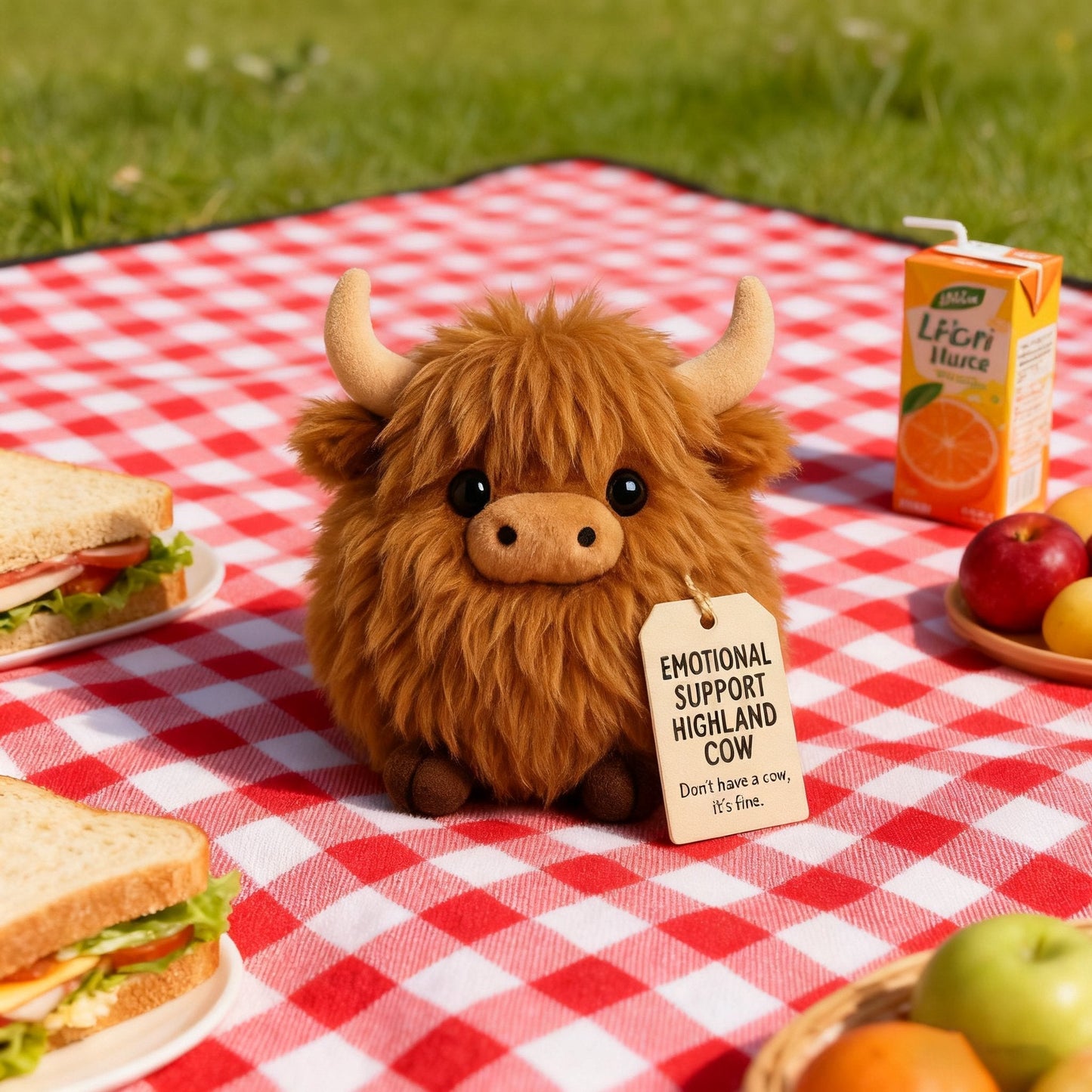 🎅Prévente de Noël 50 % DE RÉDUCTION🎁Peluche vache des Highlands pour soutien émotionnel🎉