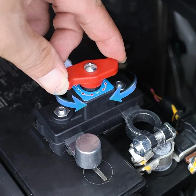 📢📢50 % de réduction !!! 🎅 Interrupteur de Déconnexion Batterie Voiture - 12V-24V Compatible, Coque Ignifuge, Urgence et Maintenance ⚡🚘