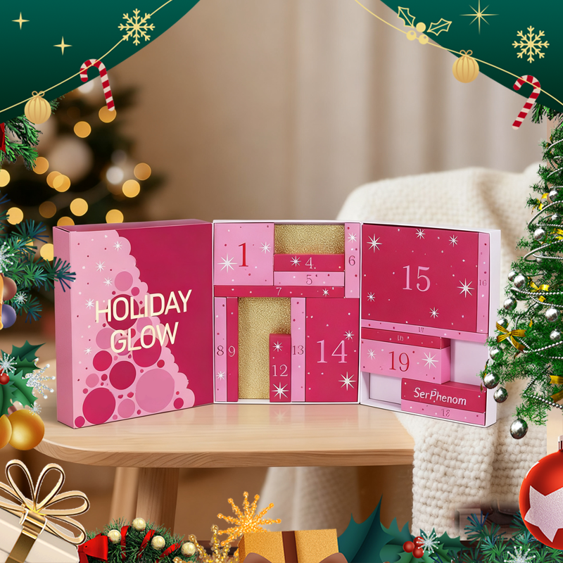 🎄Soldes de Noël : 50 % de réduction ⛄ Coffret cadeau calendrier de l'Avent maquillage 💄 — Kit tout-en-un avec palette de 40 fards à paupières et surprises quotidiennes (le cadeau de Noël idéal ! 🎁)