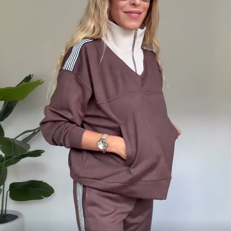 Ensemble deux pièces décontracté pour femmes