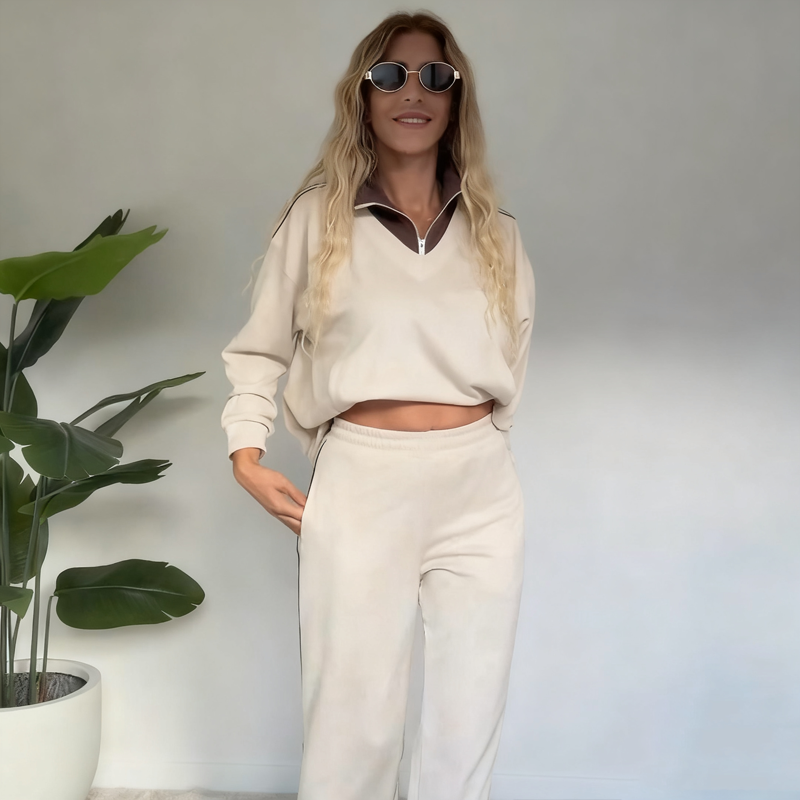 Ensemble deux pièces décontracté pour femmes
