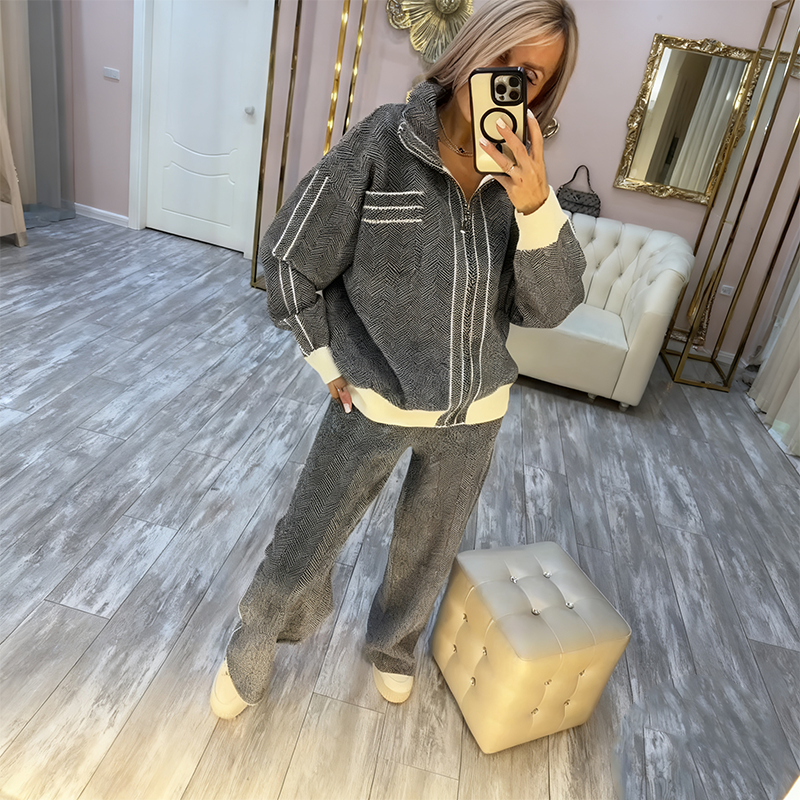 ⏳50 % de réduction pour une durée limitée⏰Ensemble 2 pièces élégant composé d'une veste et d'un pantalon pour femme🧥👖