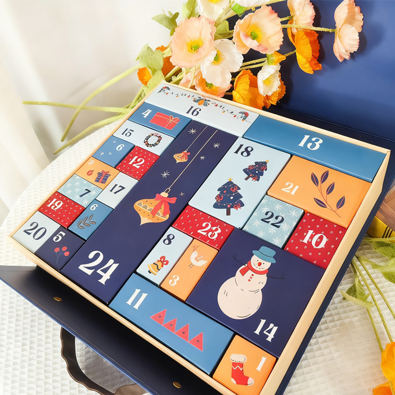 Calendrier de l'Avent vide de 24 jours pour le compte à rebours de Noël