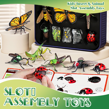 🔥 50% DE RÉDUCTION ! ✨ Jouets Assemblage Insectes & Animaux - 3 Niveaux de Difficulté, Matériaux Non Toxiques, Pédagogique 🎨⚙️