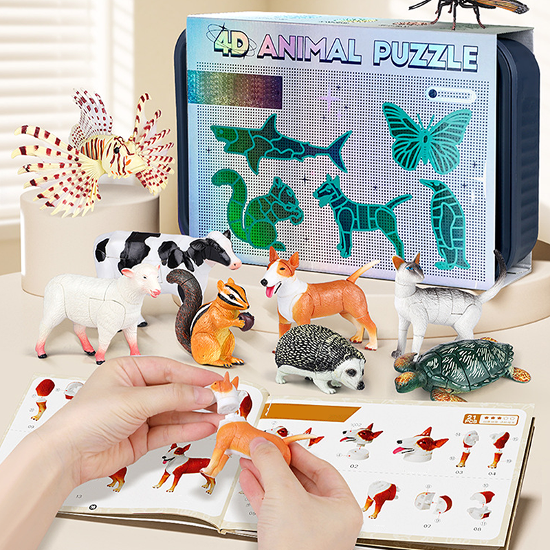 🔥 50% DE RÉDUCTION ! ✨ Jouets Assemblage Insectes & Animaux - 3 Niveaux de Difficulté, Matériaux Non Toxiques, Pédagogique 🎨⚙️
