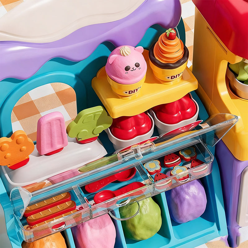 🎄Soldes de Noël 50 % de réduction🍦✨【Kit de pâte à modeler DIY pour enfants】✨ - Kit de pâte à modeler créatif pour les jeux de rôle et le développement des capacités sensorielles des enfants, le cadeau idéal !🎁