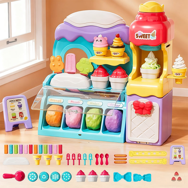 🎄Soldes de Noël 50 % de réduction🍦✨【Kit de pâte à modeler DIY pour enfants】✨ - Kit de pâte à modeler créatif pour les jeux de rôle et le développement des capacités sensorielles des enfants, le cadeau idéal !🎁