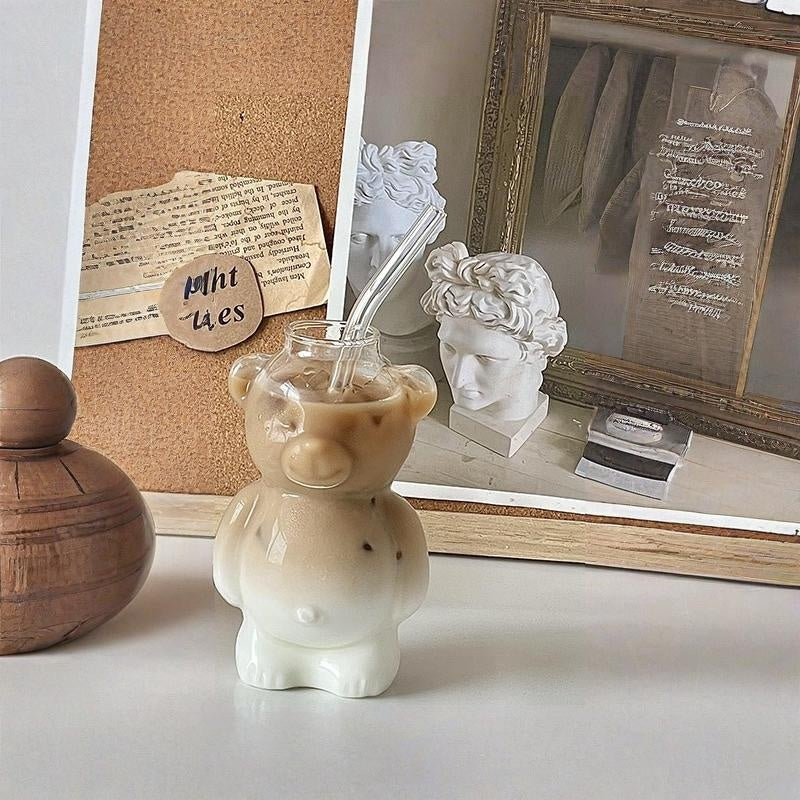 ✨DERNIER JOUR DE PROMOTION Adorable tasse en verre Clear Bear