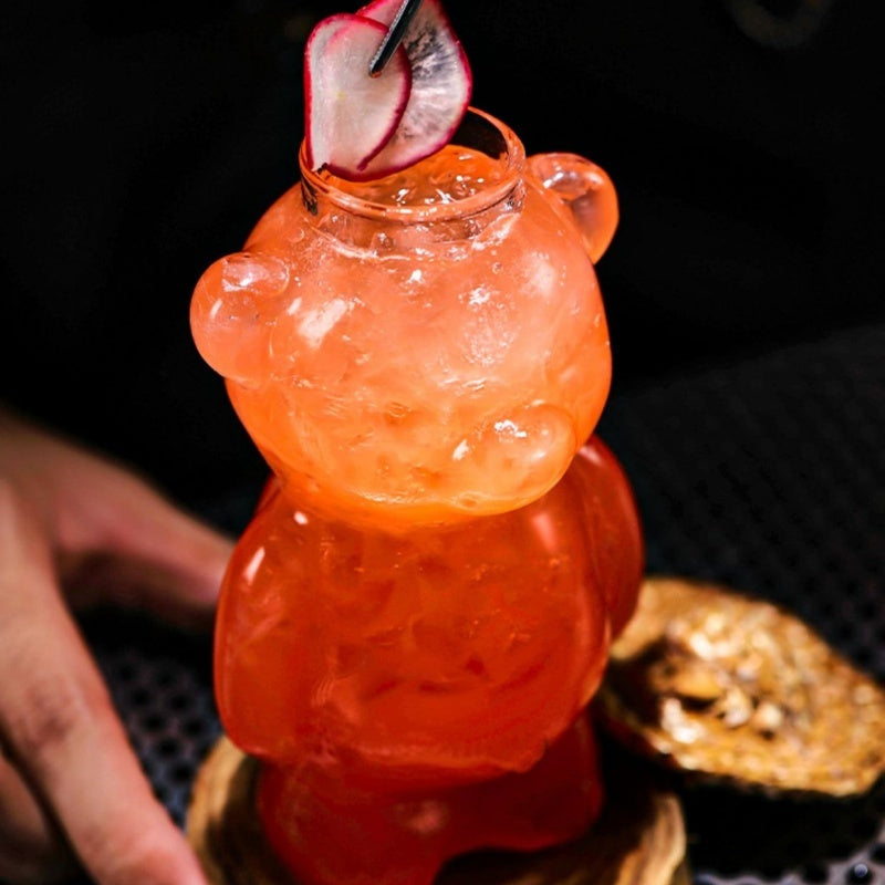 ✨DERNIER JOUR DE PROMOTION Adorable tasse en verre Clear Bear