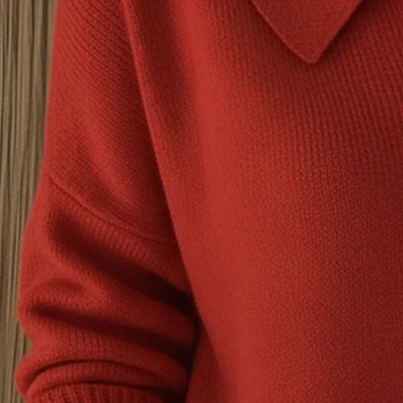 🎄Offre de Noël : 50 % de réduction💖Cardigan douillet avec col et revers en maille côtelée🧥