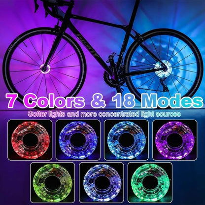 ✨ Éclairage LED pour moyeu de roue de vélo pour la conduite de nuit