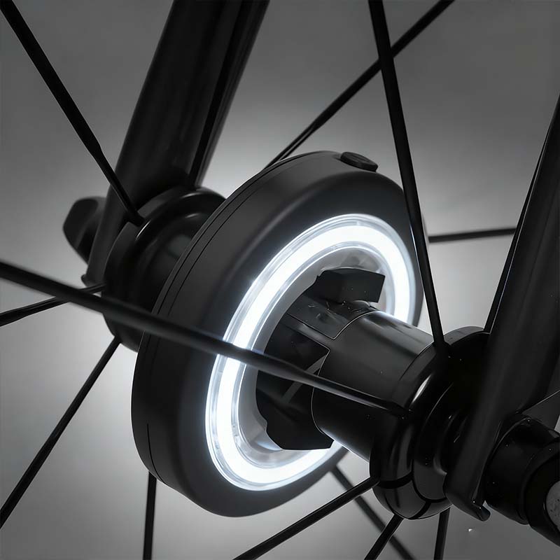 ✨ Éclairage LED pour moyeu de roue de vélo pour la conduite de nuit
