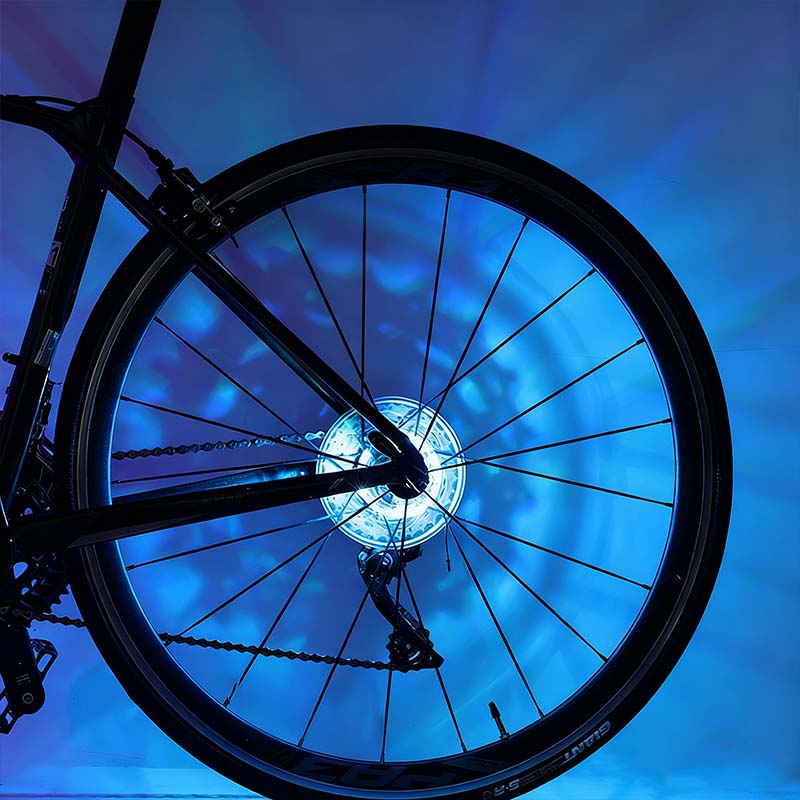 ✨ Éclairage LED pour moyeu de roue de vélo pour la conduite de nuit