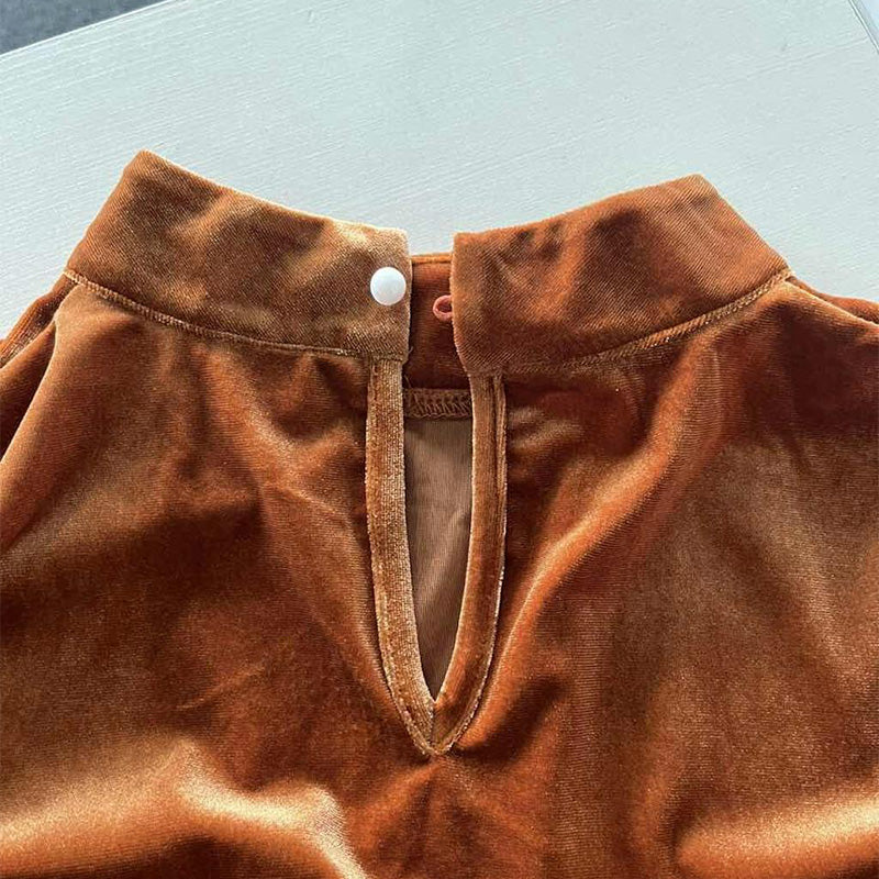 Robe élégante à manches longues pour femme