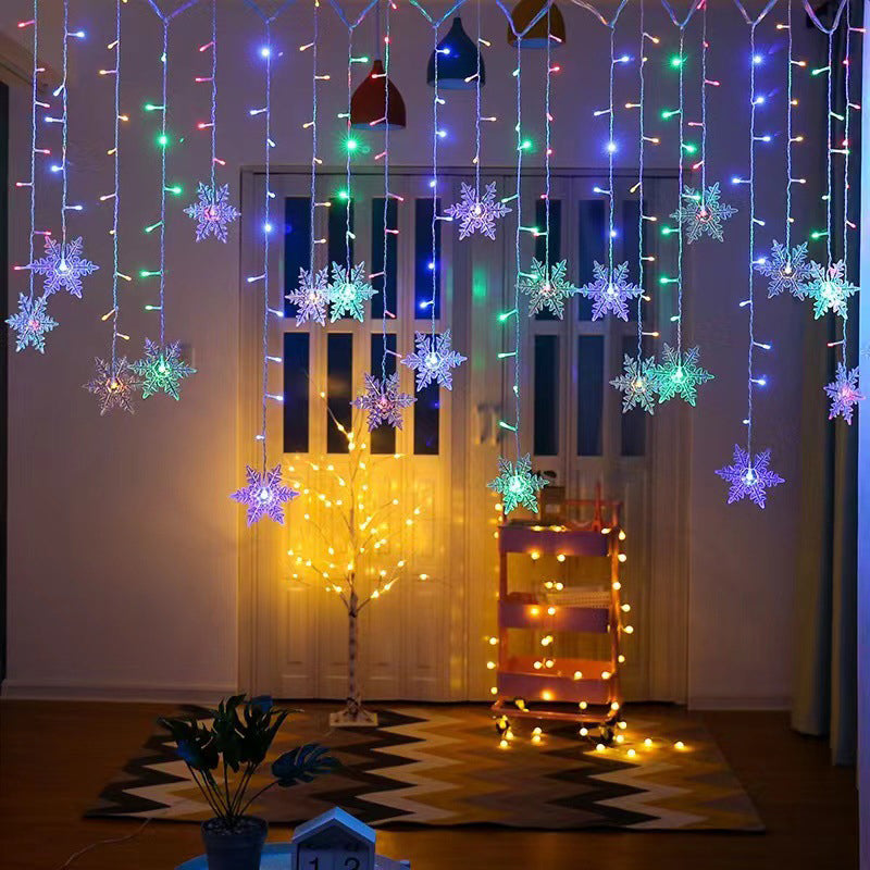 📢📢50 % DE RÉDUCTION !!⏰⏰Guirlande lumineuse LED Snowflake Curtain