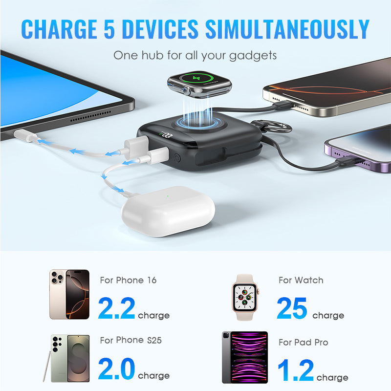 📢📢50 % DE RÉDUCTION !!!⏰Batterie externe portable à recharge rapide par aimant