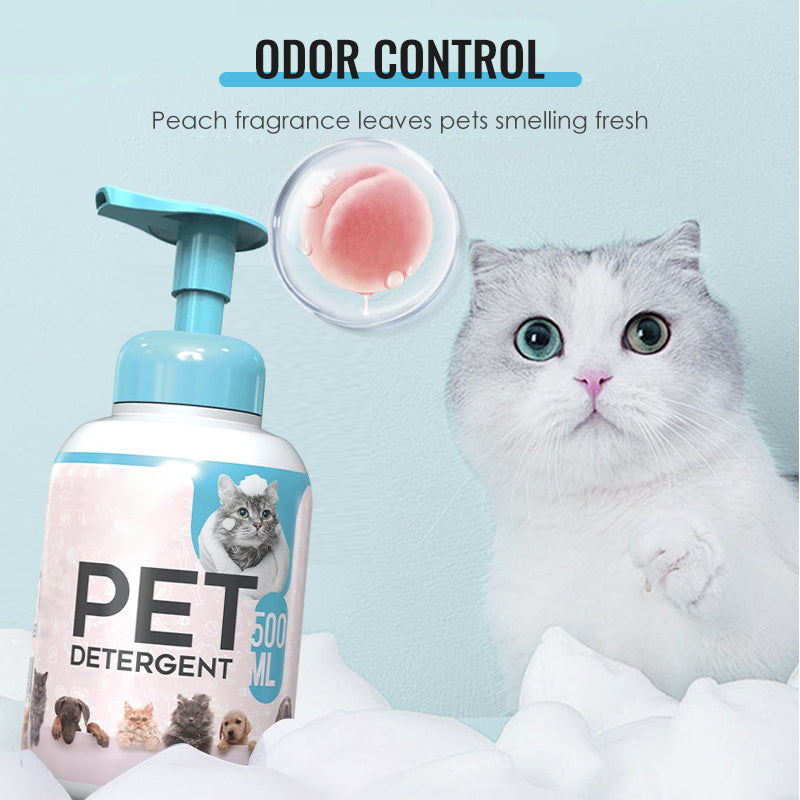 Shampoing nettoyant sans rinçage pour chiens et chats