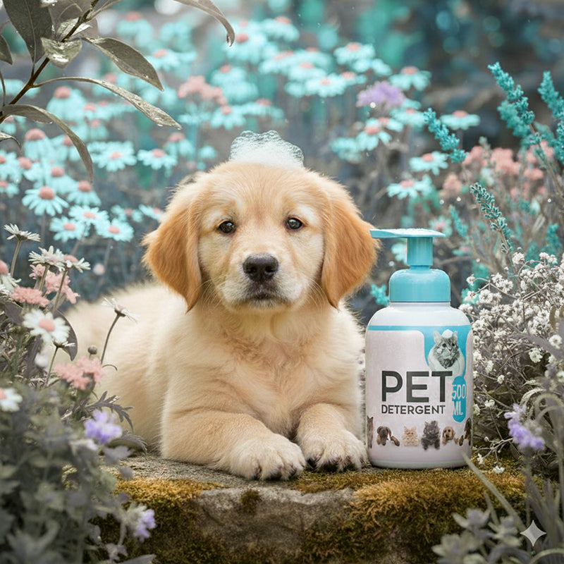 Shampoing nettoyant sans rinçage pour chiens et chats