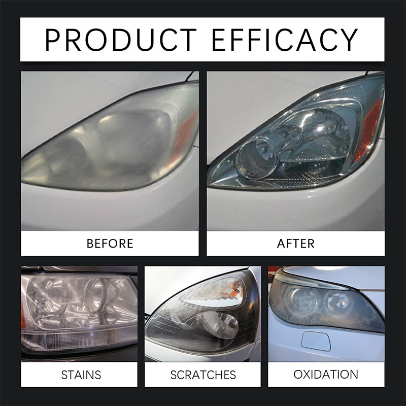 🎉🚗50% de réduction ! Liquide de rénovation pour phares – Résultat cristallin en minutes, sans outils !