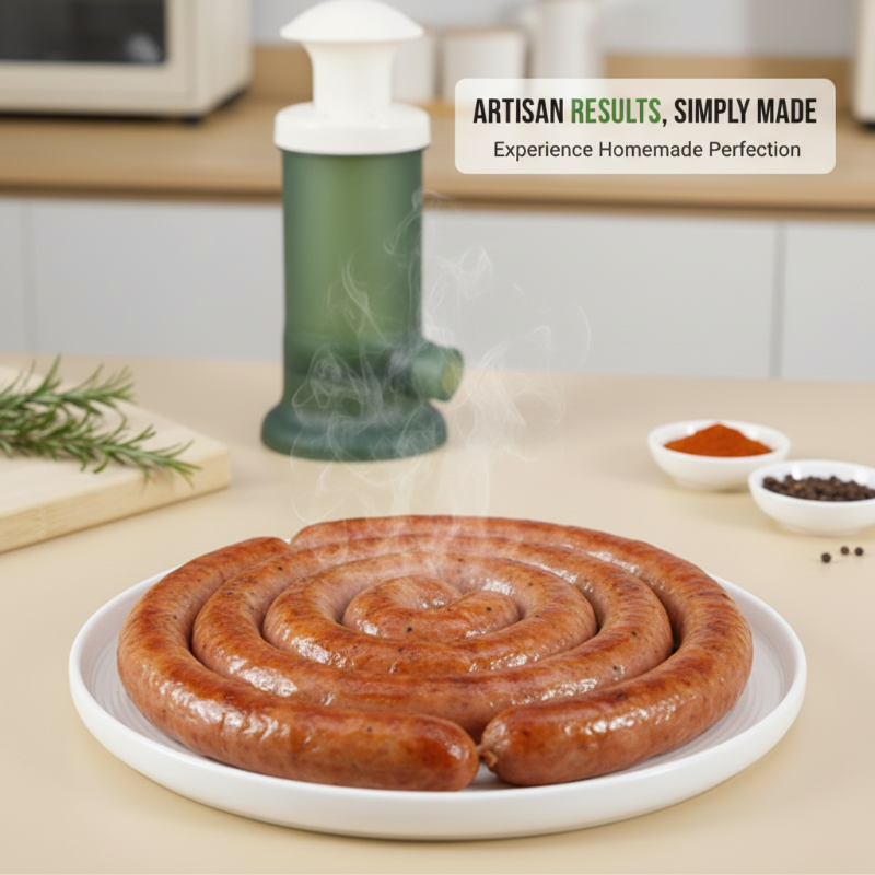 🌭 50% de réduction ! Machine à Saucisses Manuel – Embossage Facile & Nettoyage Rapide, Parfaite pour Cuisine Familiale 🏠✨