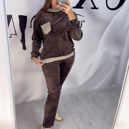 🔥Nouveautés Offre spéciale - Ensemble de vêtements d'intérieur en velours moelleux pour femmes