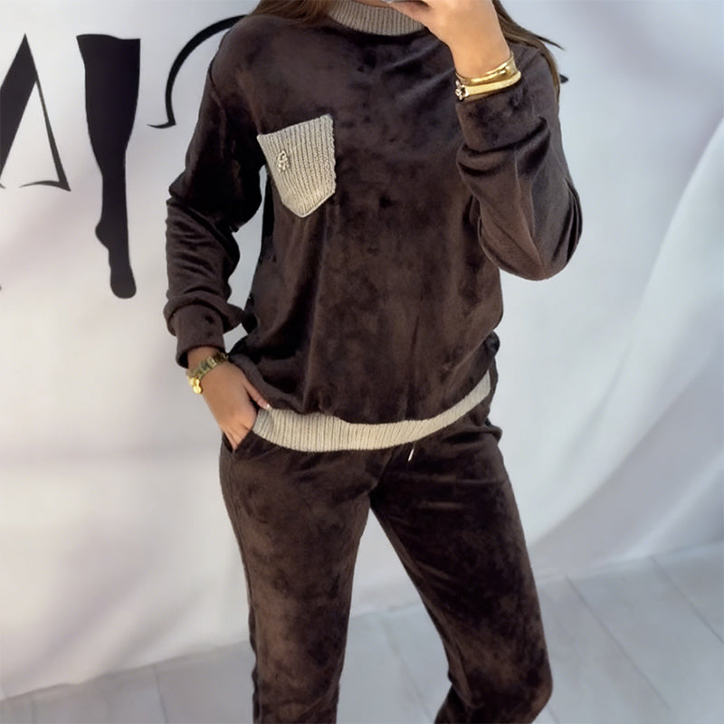 🔥Nouveautés Offre spéciale - Ensemble de vêtements d'intérieur en velours moelleux pour femmes