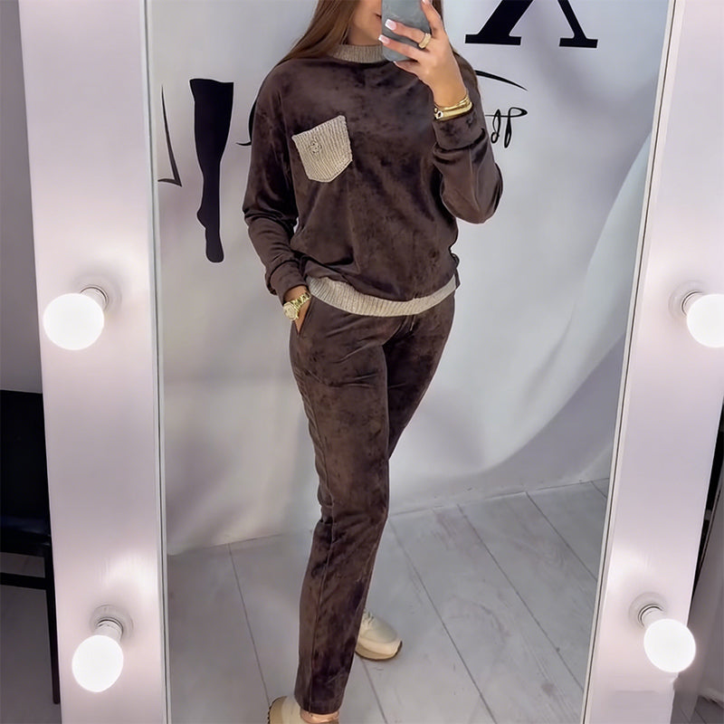 🔥Nouveautés Offre spéciale - Ensemble de vêtements d'intérieur en velours moelleux pour femmes