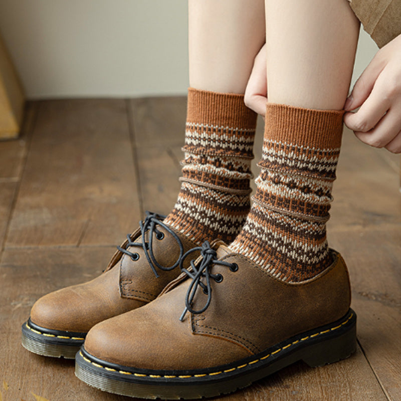 🌹Dernier jour ❤️ Achetez-en 1, obtenez-en 2 gratuits🌹Chaussettes style rétro ethnique