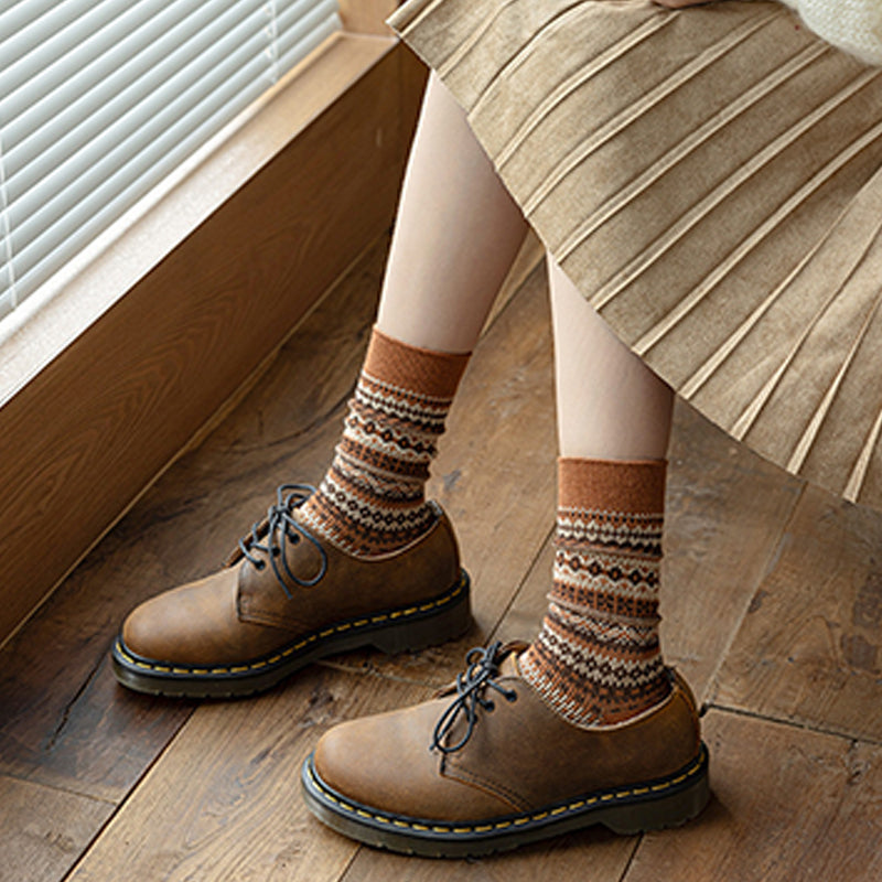 🌹Dernier jour ❤️ Achetez-en 1, obtenez-en 2 gratuits🌹Chaussettes style rétro ethnique