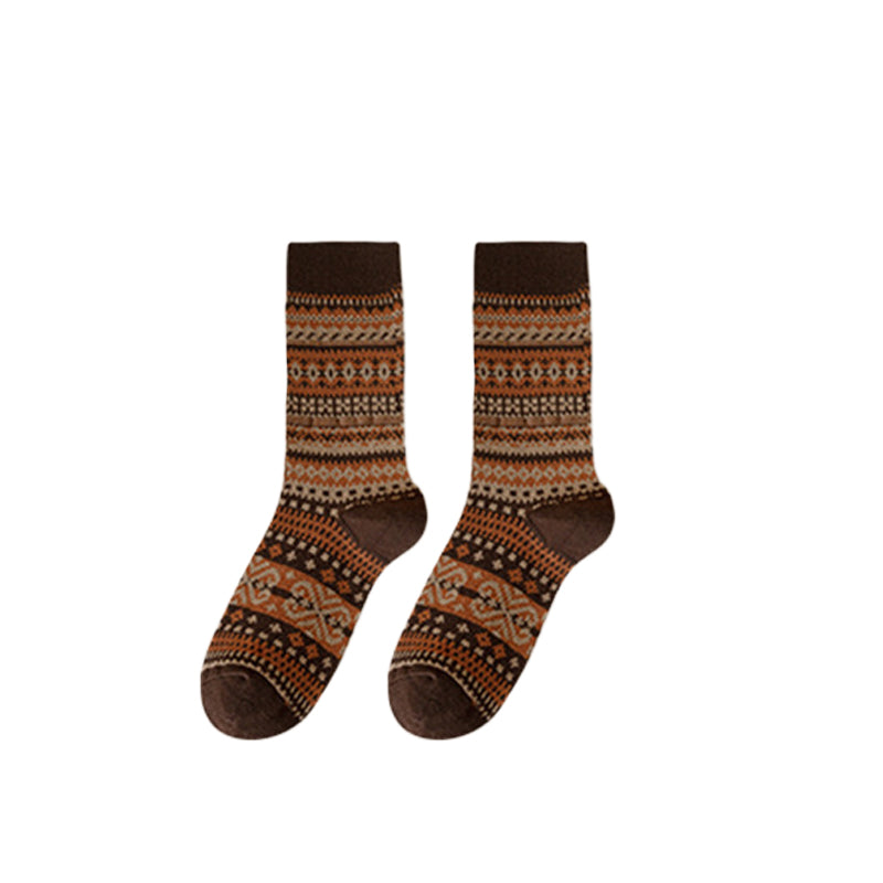 🌹Dernier jour ❤️ Achetez-en 1, obtenez-en 2 gratuits🌹Chaussettes style rétro ethnique