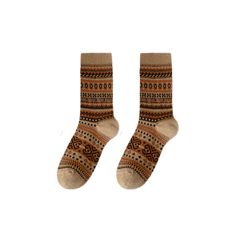 🌹Dernier jour ❤️ Achetez-en 1, obtenez-en 2 gratuits🌹Chaussettes style rétro ethnique
