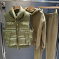 Ensemble 3 pièces pour femme comprenant une veste matelassée, un sweat à capuche et un pantalon de jogging