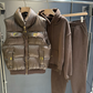 Ensemble 3 pièces pour femme comprenant une veste matelassée, un sweat à capuche et un pantalon de jogging