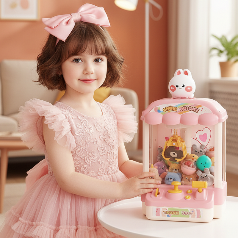 📢📢50 % de réduction !!! 🎅 Machine à pince animaux mignonne pour enfants 🎉 Comprend des peluches et des jouets en capsule🧸