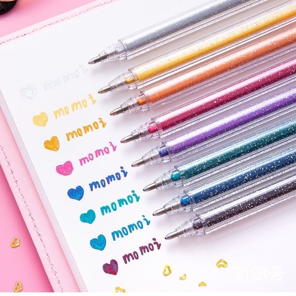 🎁Dernier jour de soldes 49 % de réduction ✨ Set de stylos gel pailletés