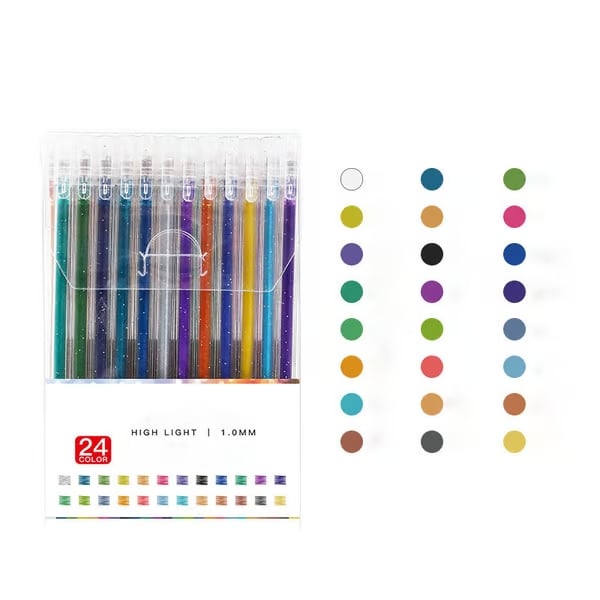 🎁Dernier jour de soldes 49 % de réduction ✨ Set de stylos gel pailletés
