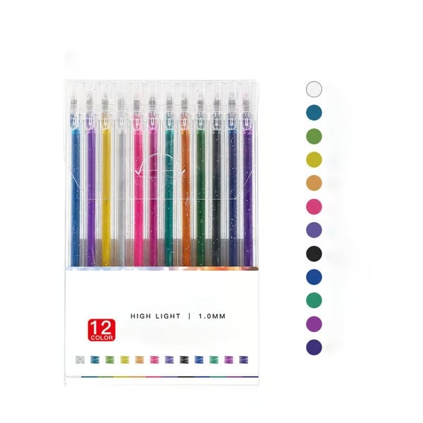 🎁Dernier jour de soldes 49 % de réduction ✨ Set de stylos gel pailletés