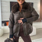 Doudoune chic pour femme avec col en fausse fourrure